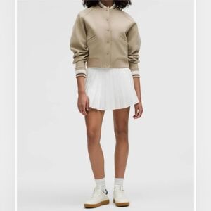 Lululemon Athletica Collegiate Taupe Bomber Jacket Women's Size Large NWT